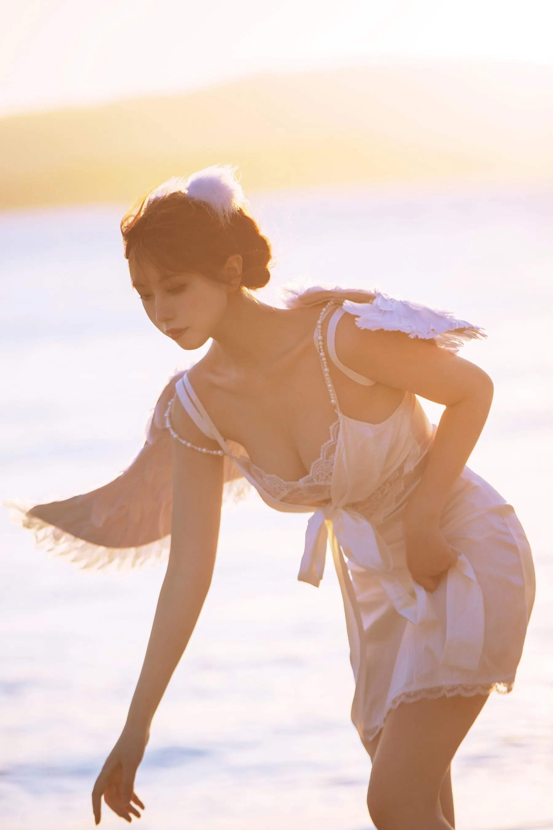 念雪ww – NO.35 海边神明少女 [50P]插图5